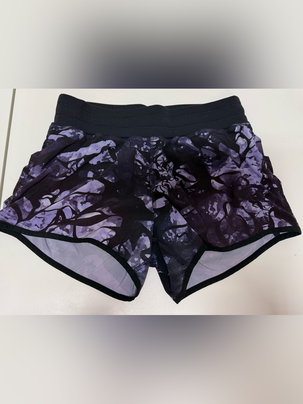 lululemon athletica Purple Abstract Run Shorts